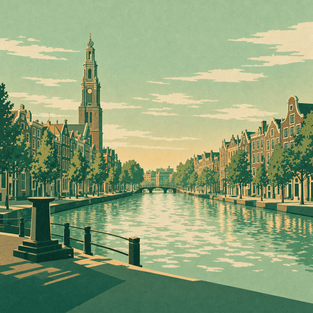 Amsterdam, AI illustration